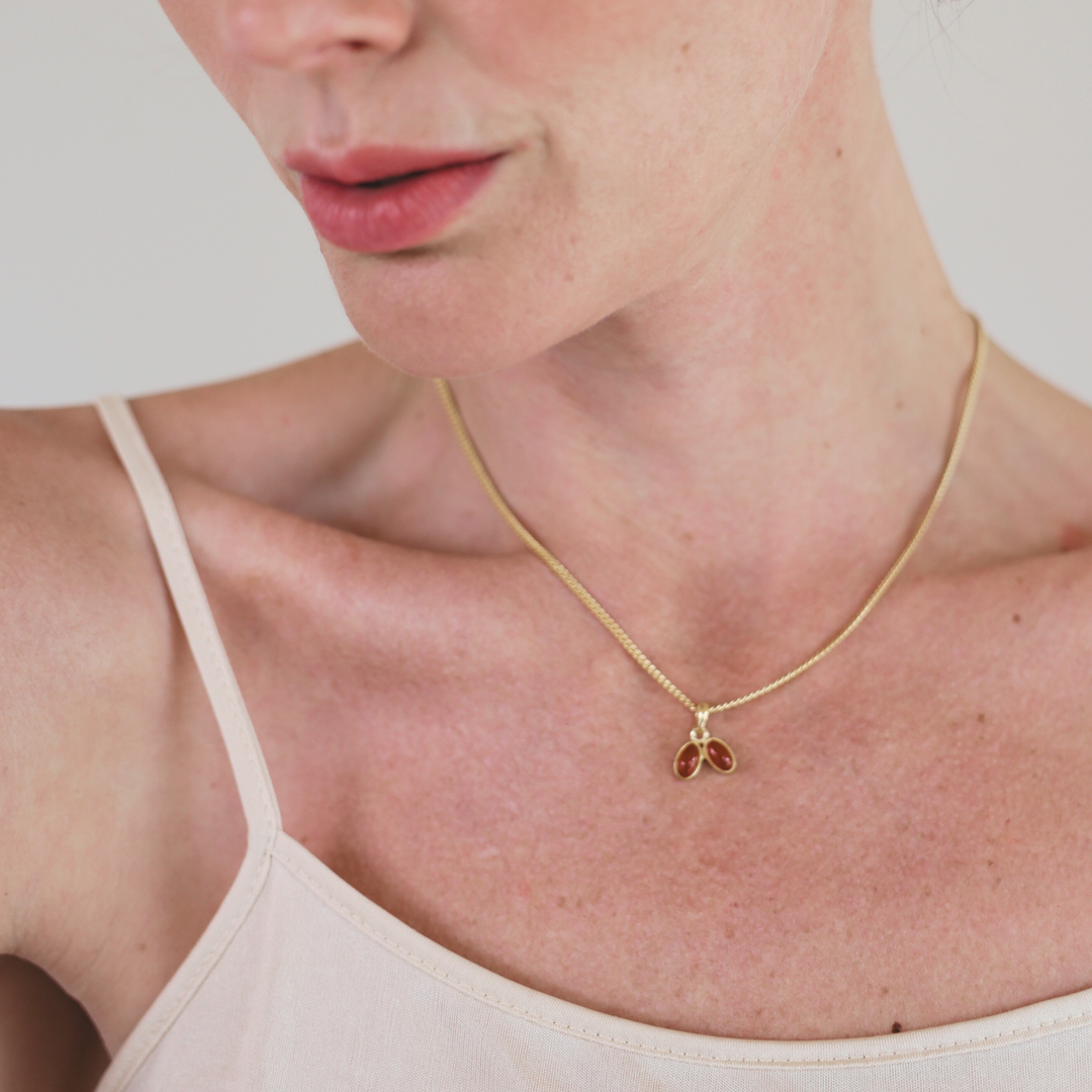 You & Me Baby 18k gold vermeil necklace