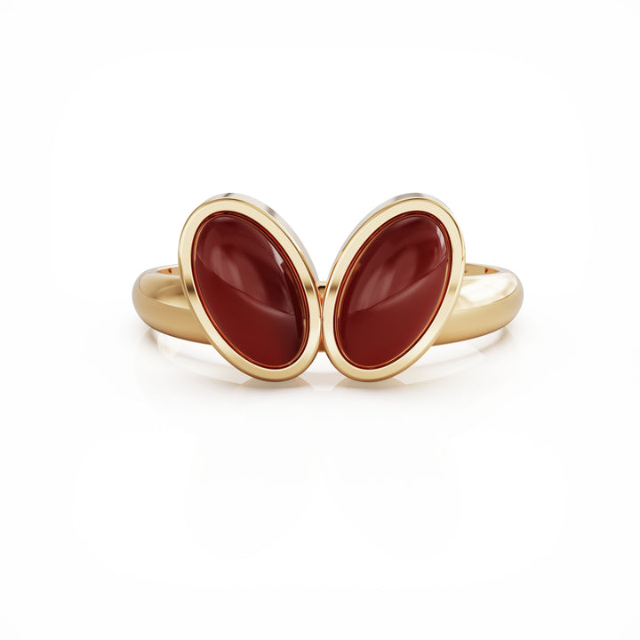 You & Me Baby 18k gold vermeil ring