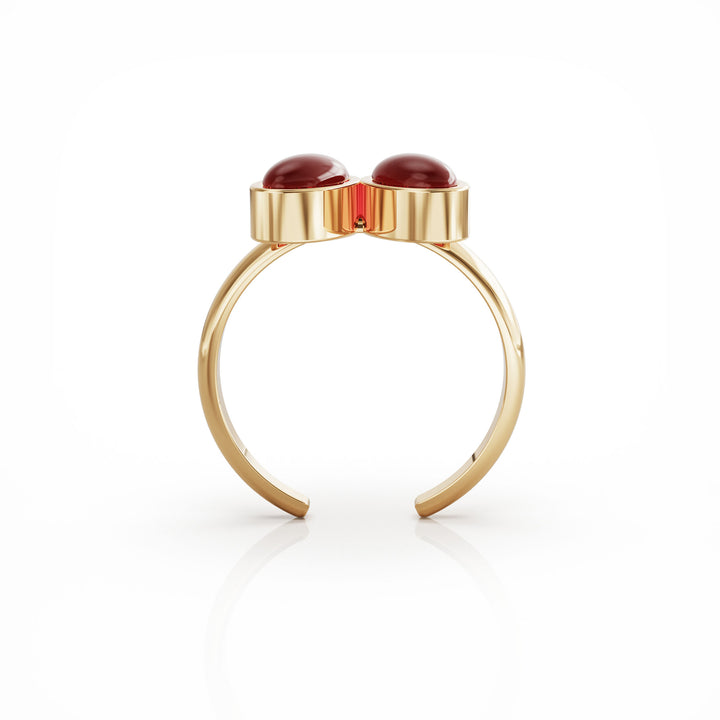 You & Me Baby 18k gold vermeil ring