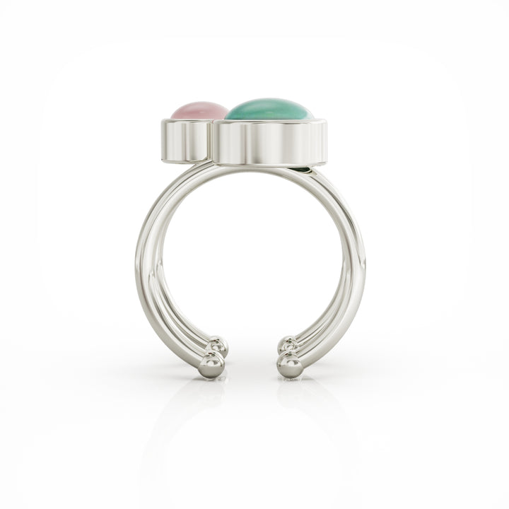 Aurora silver ring