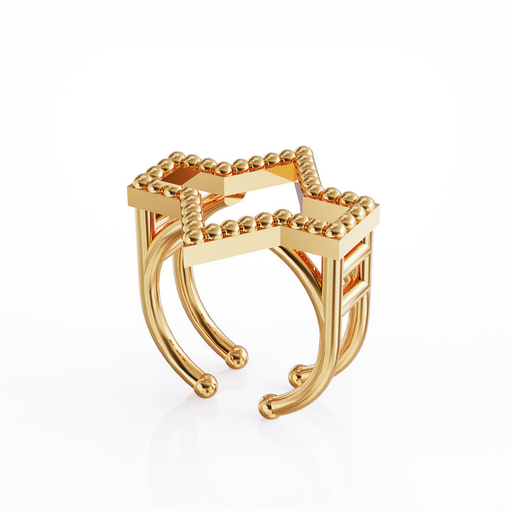 Starlite 18k gold vermeil ring