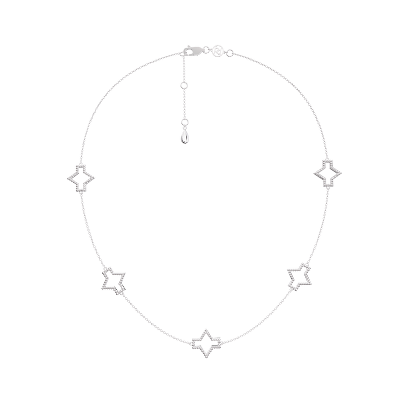 Starlite silver necklace