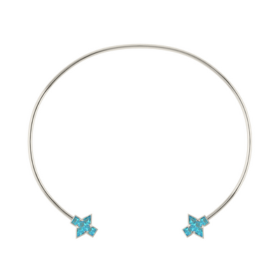 Star necklace, silver