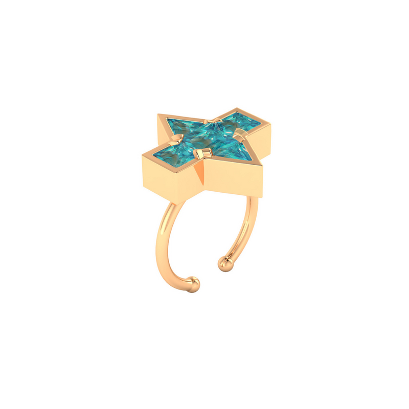 Star Ring, 18k Gold