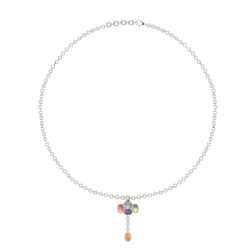 Bauble Necklace Silver