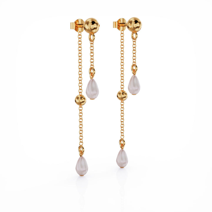 Ava 18k gold vermeil earring with cultured freshwater pearl