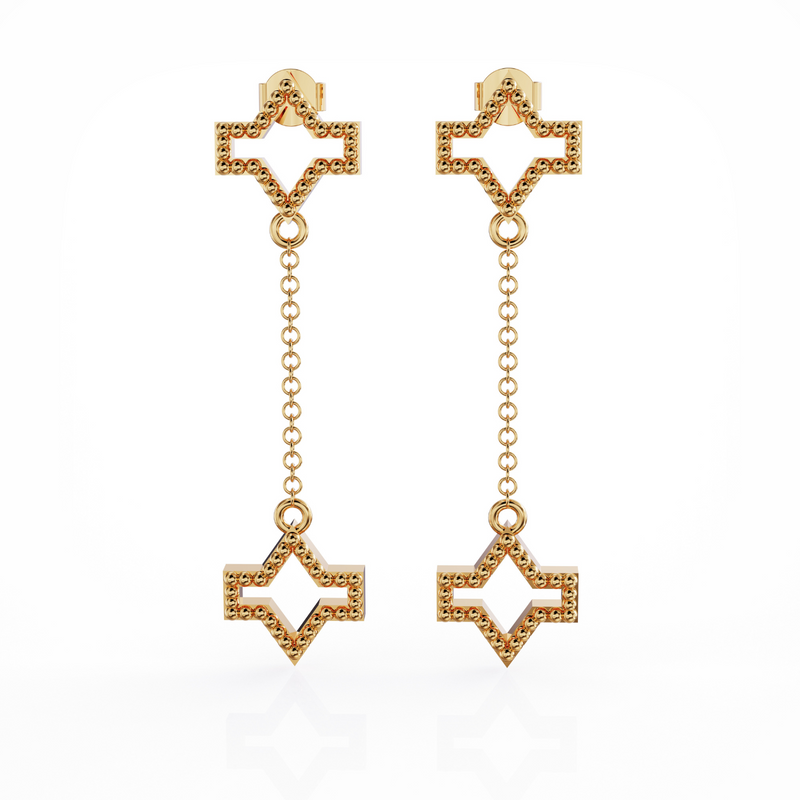 Starlite earring 18k gold
