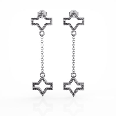 Starlite silver earring
