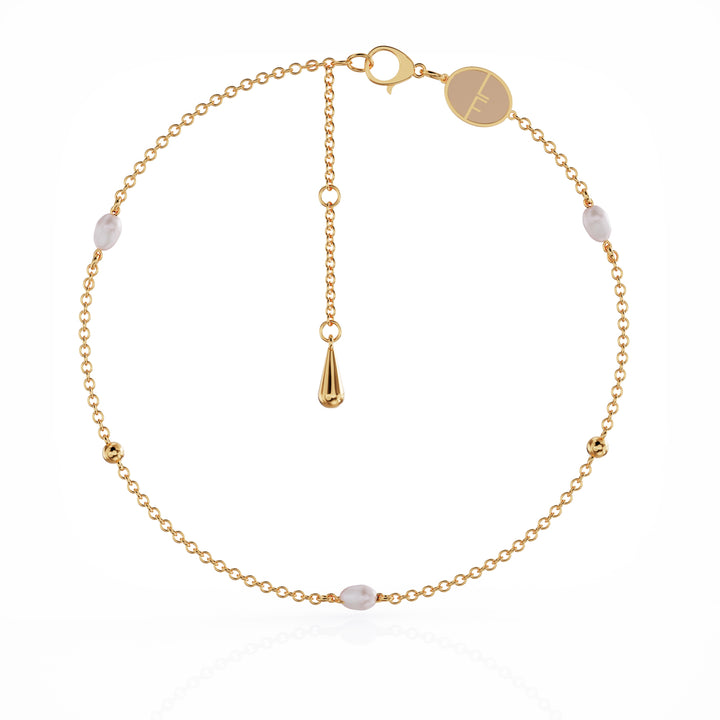 Ava 18k gold vermeil bracelet with cultured freshwater pearl